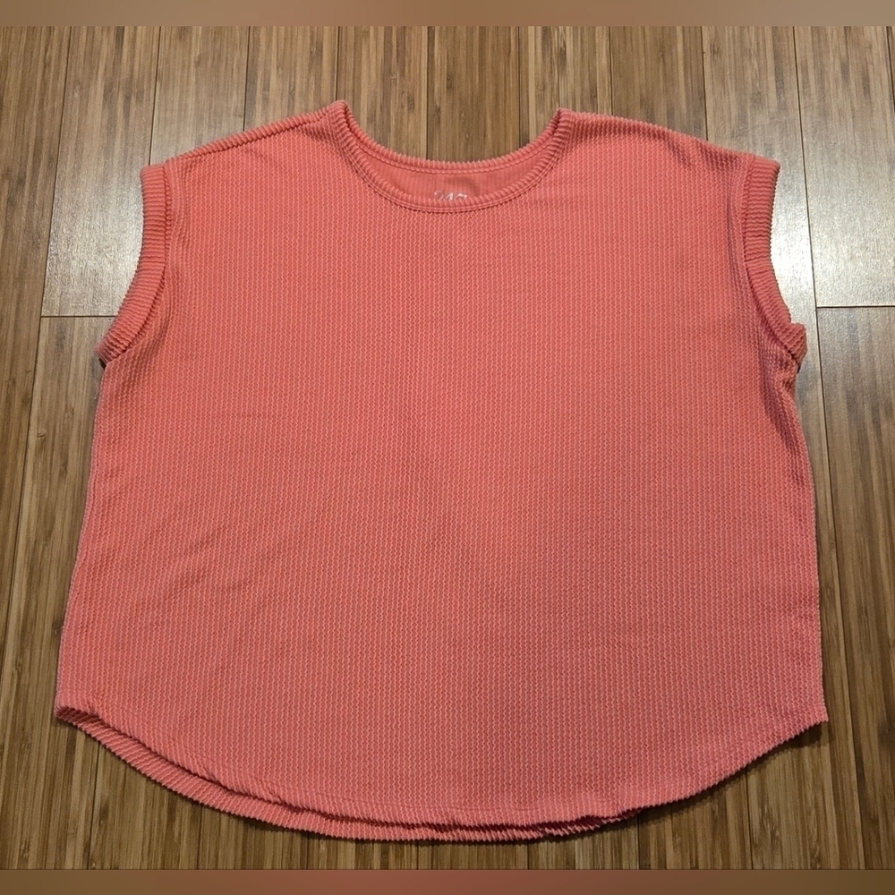 NWOT Maurices Sleeveless Coral Top